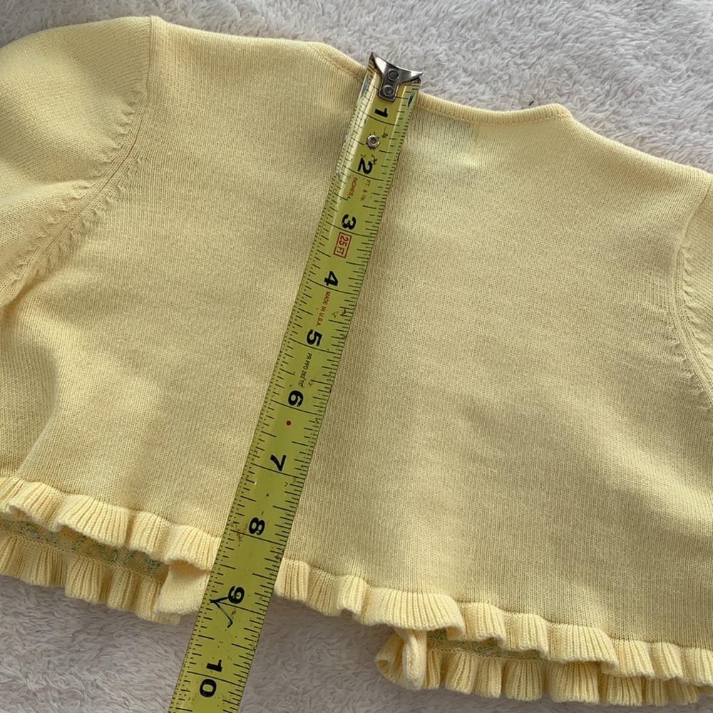 Sophie Rose Yellow Sweater Shrug Cardigan 4T EUC - Picture 10 of 13